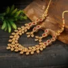Gold Plated Choker Necklace Set with Earrings for South Indian Weddings
