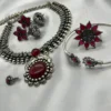 Antique German silver jewelry set with kada and ring